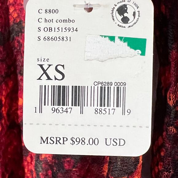 Free People Oversized Out For The Night In Hot Combo, XS, will fit M L XL NWT - Picture 3 of 7